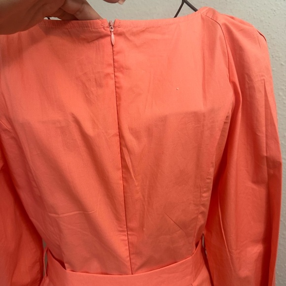 SHEIN Orange Ruffled Tie Front Sundress - Picture 5 of 5